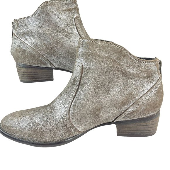 Seychelles Boots Womens Size 8 Brown Metallic Ankle bootie Leather - Picture 7 of 13